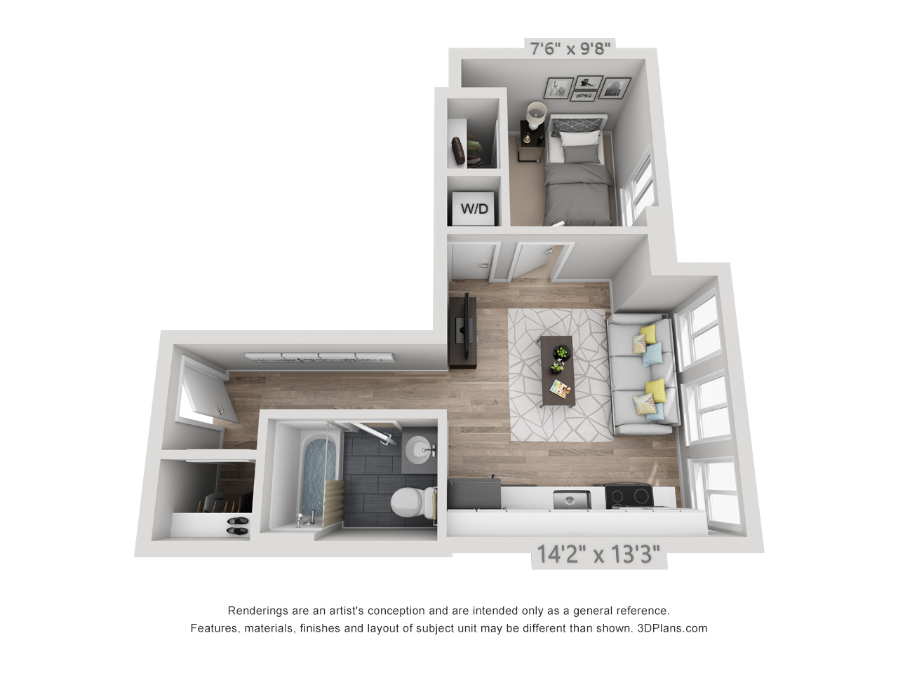 1 bedroom apartment near rittenhouse square