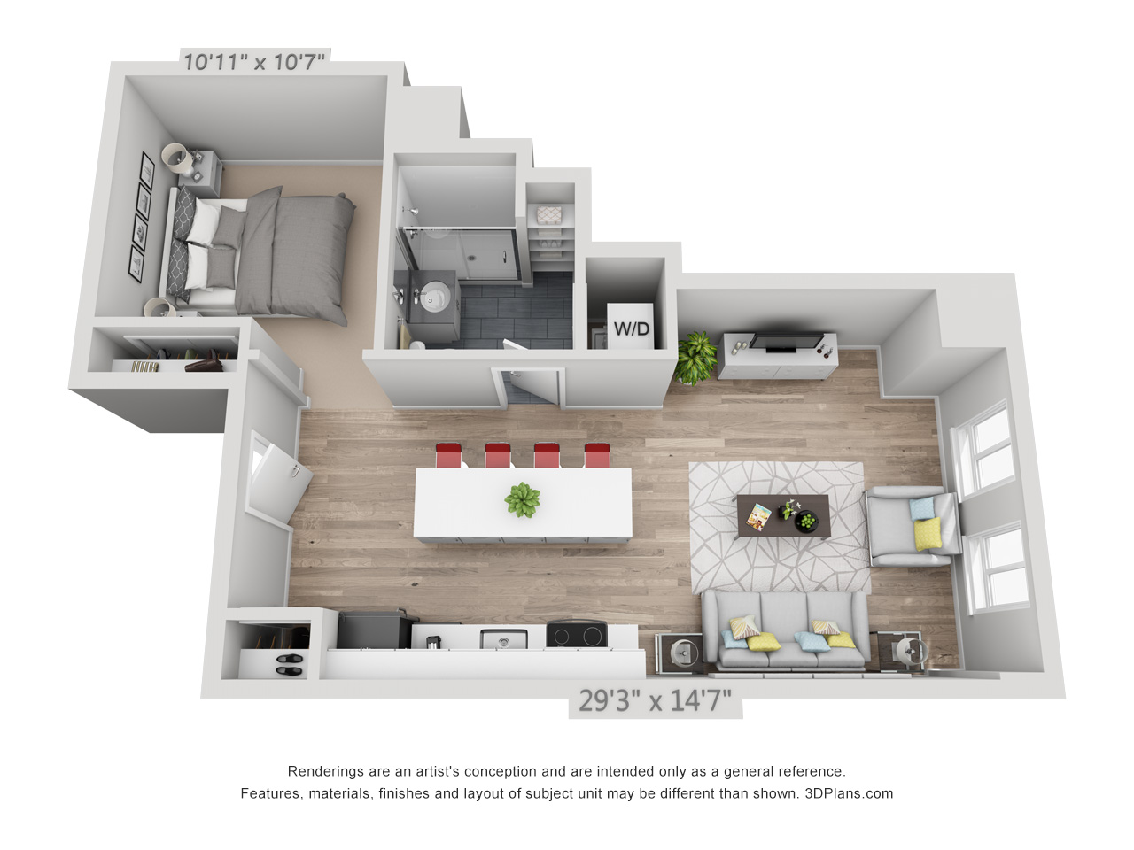 studio apartments in rittenhouse square