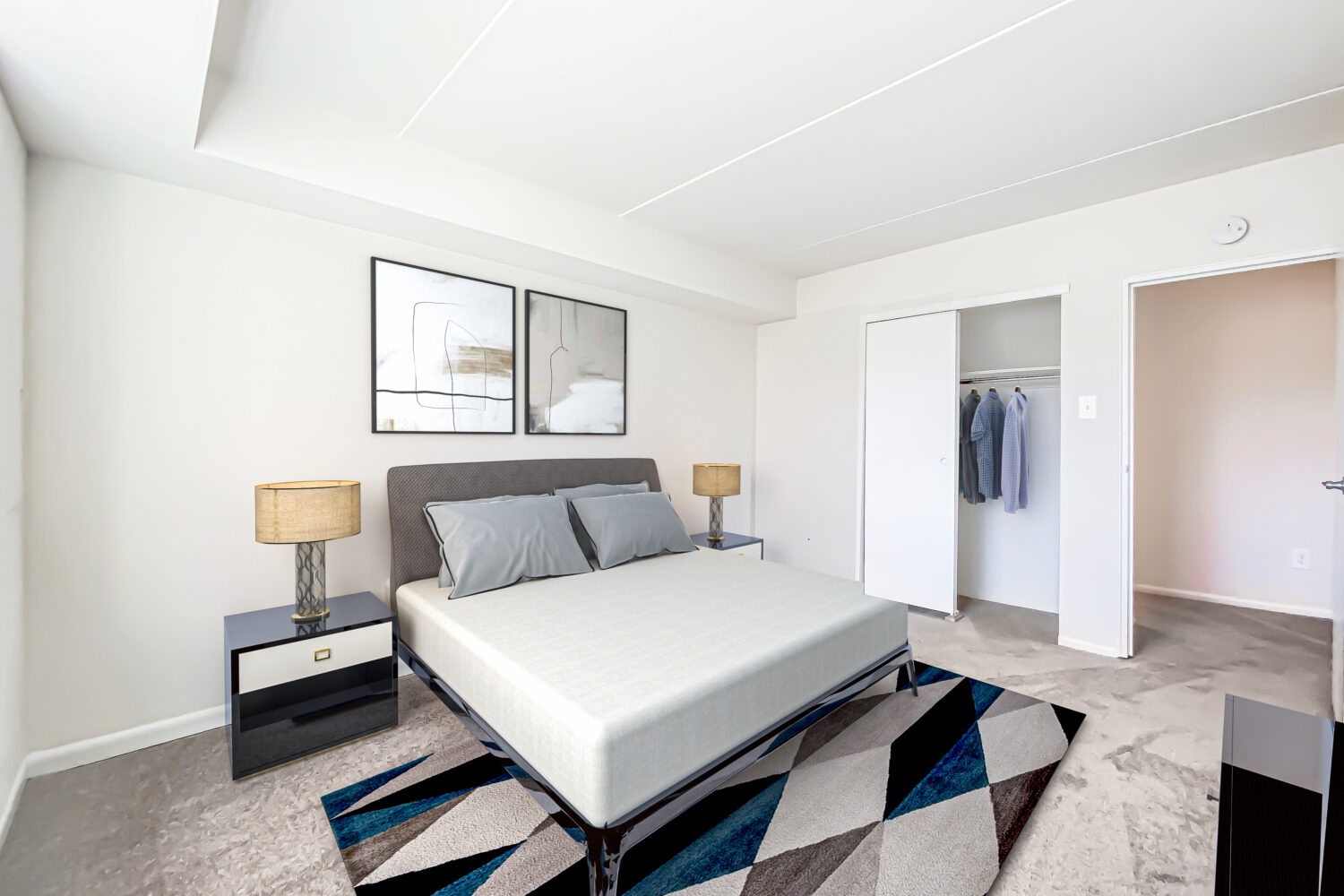 bedroom with closet space