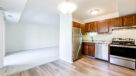 kitchen and dining area