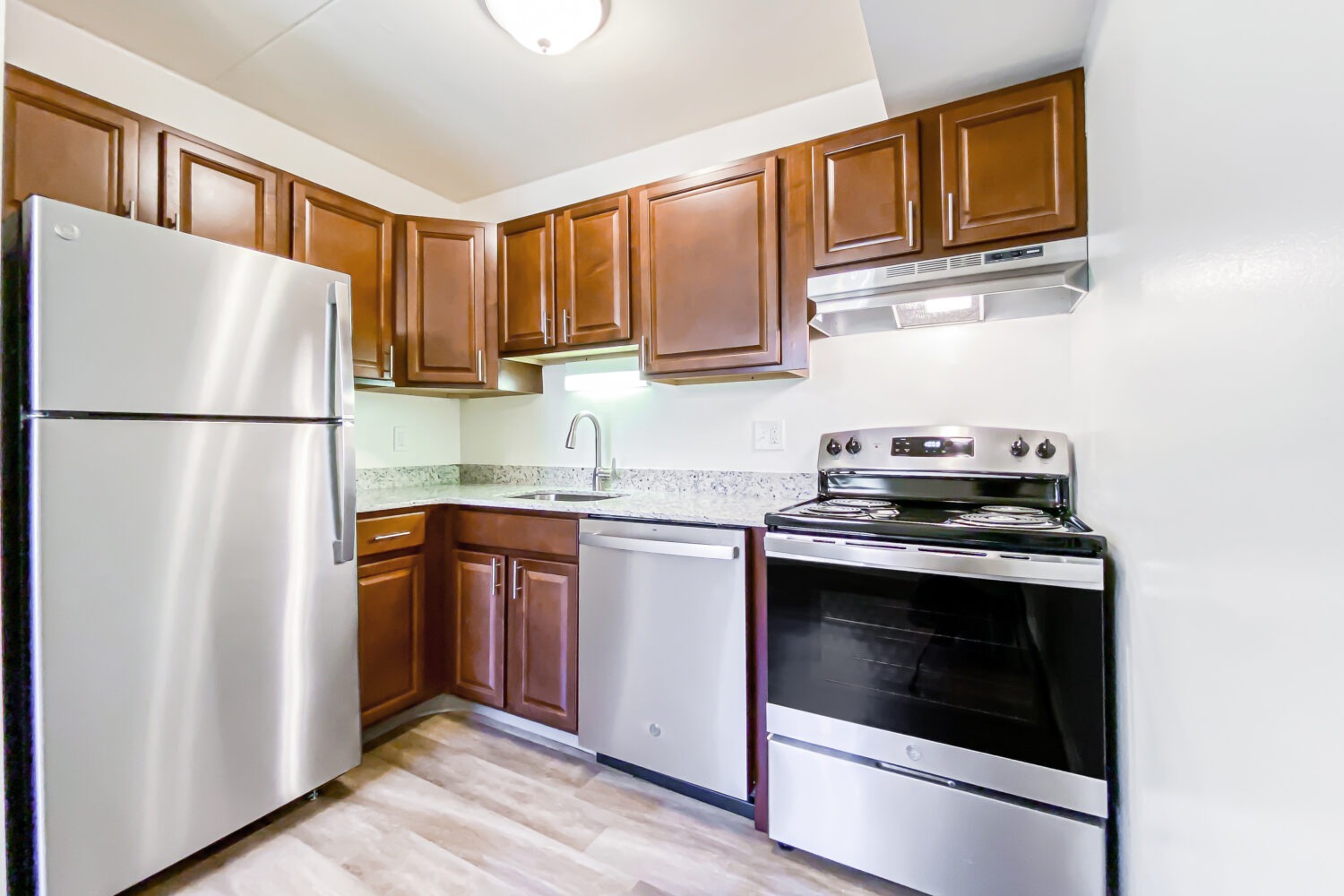 kitchen with stainless steel appliances