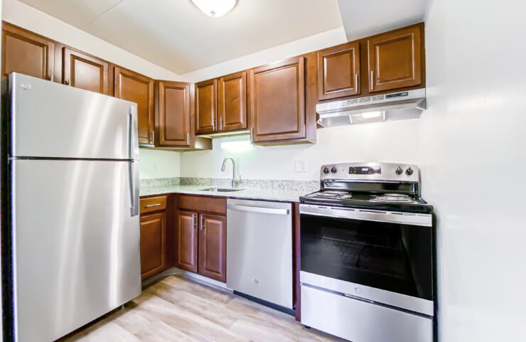 kitchen with stainless steel appliances