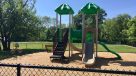 playground with two slides 
