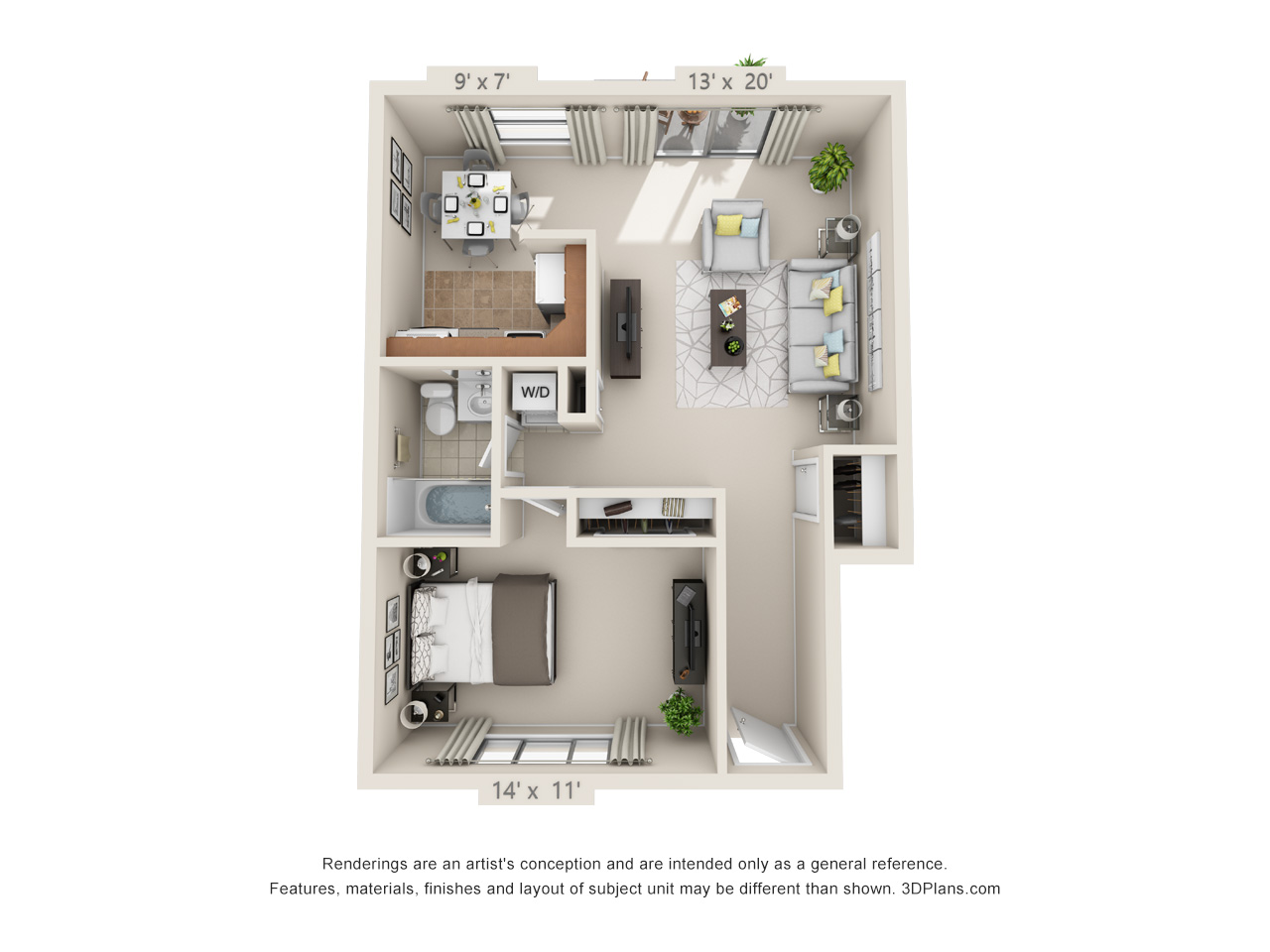 1 bedroom apartment in langhorne