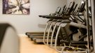 treadmills and ellipticals in the fitness center 