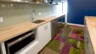 resident lounge kitchen with sink, microwave, dishwasher