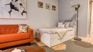 studio apartment bedroom area 