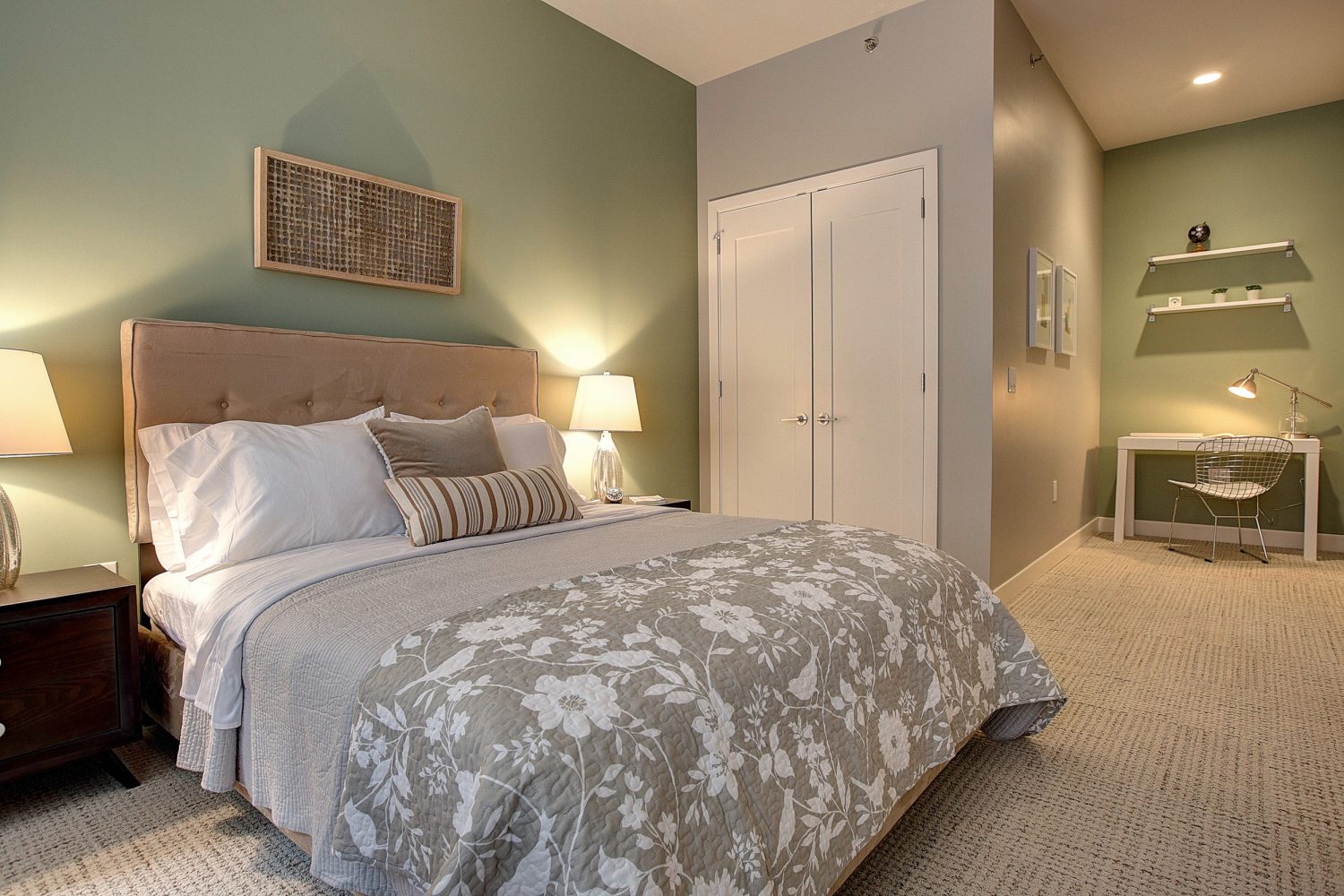 large bedroom with walk in closets