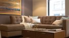 comfy sofa in living area 