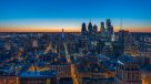 sunset view of the city 