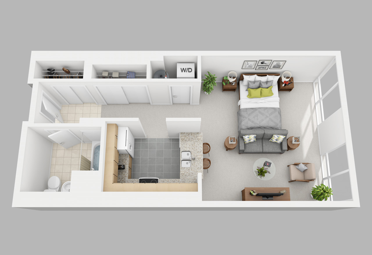 studio apartment in washington square philadelphia