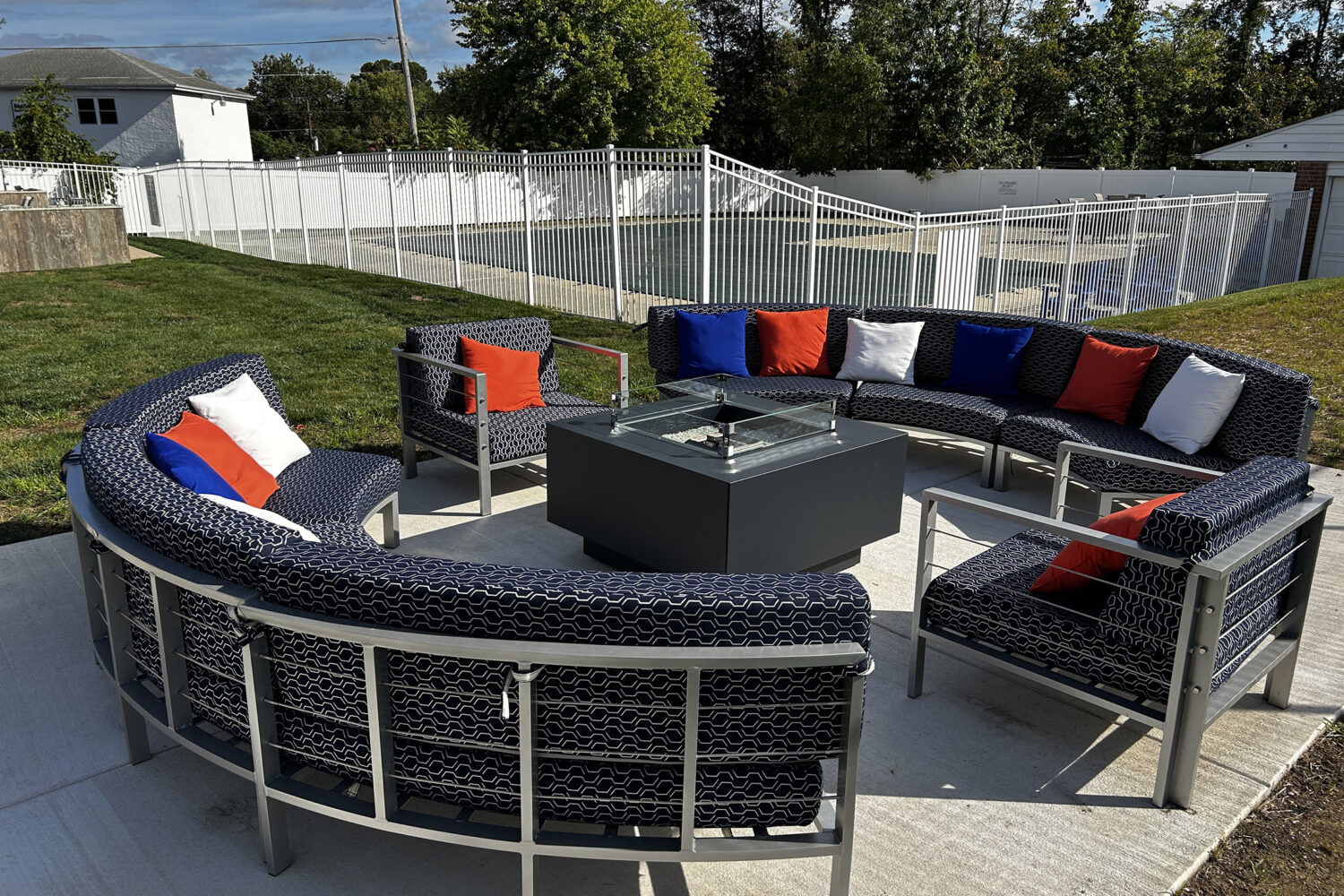 Outdoor Lounge Area With Fire Pit