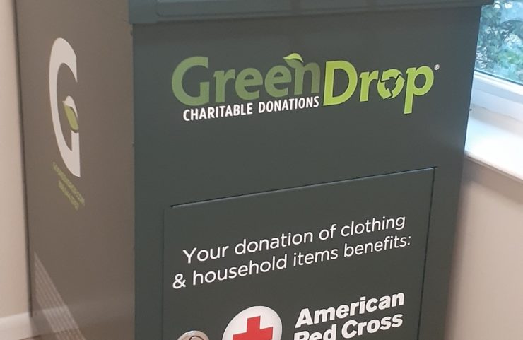 Green Drop Donation Box 