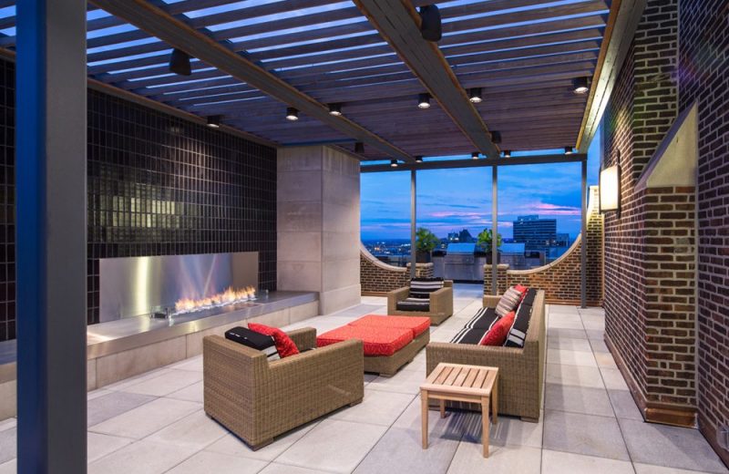 Sky Deck with 360° View, Includes Grilling Station and Outdoor Living Area with Fireplace