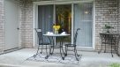 patio with table and chairs 
