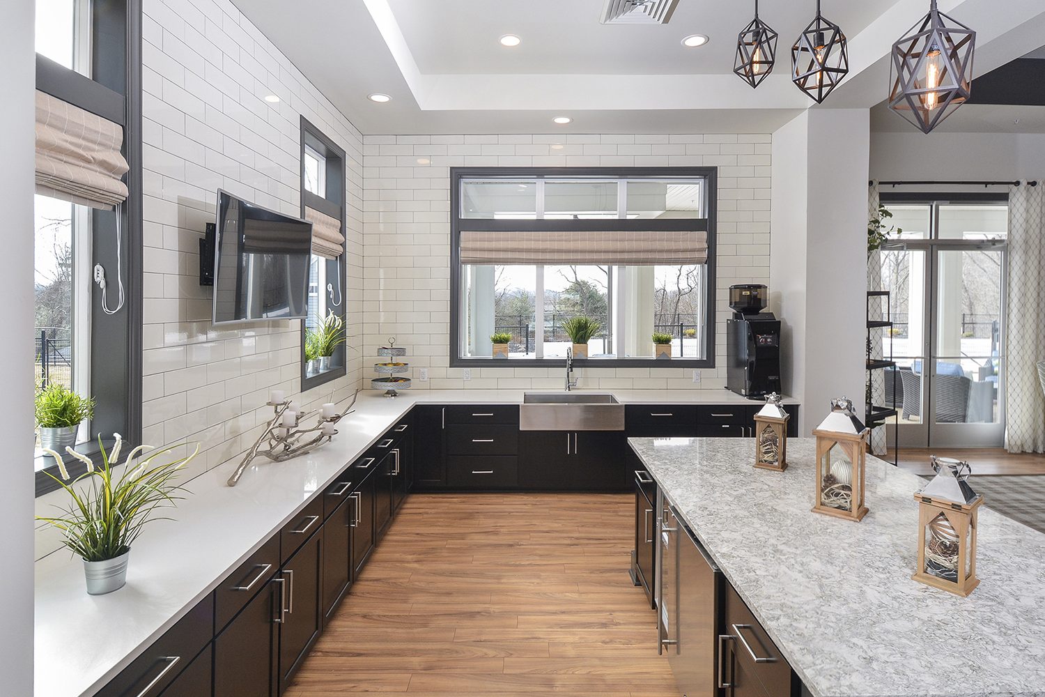 communal kitchen in community center