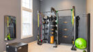 strength training in the fitness center 