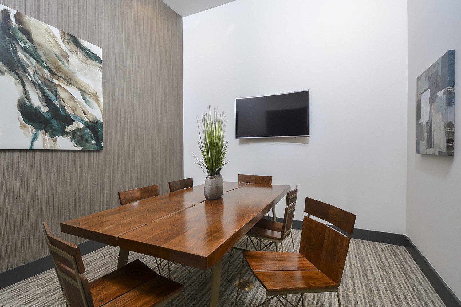 conference room with av equipment 