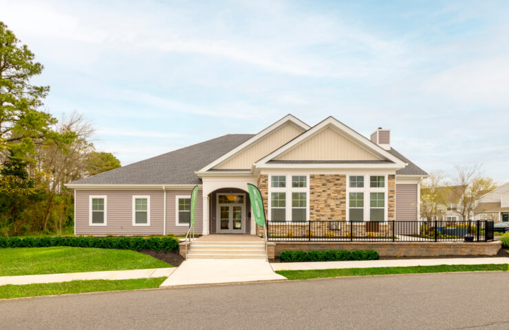 Exterior view of the clubhouse