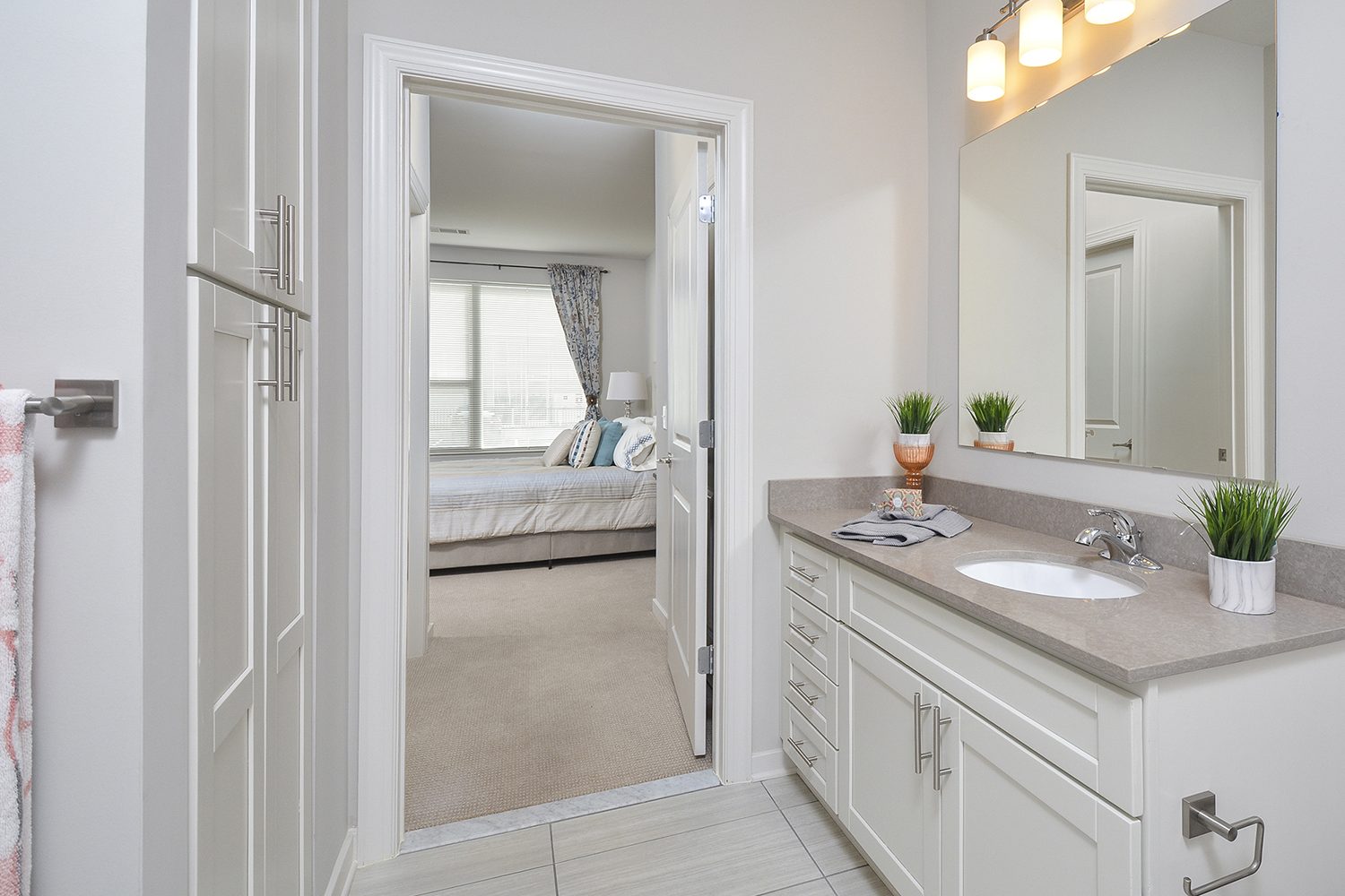 master bedroom with bathroom 