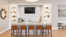 bar area in the clubhouse with TV 