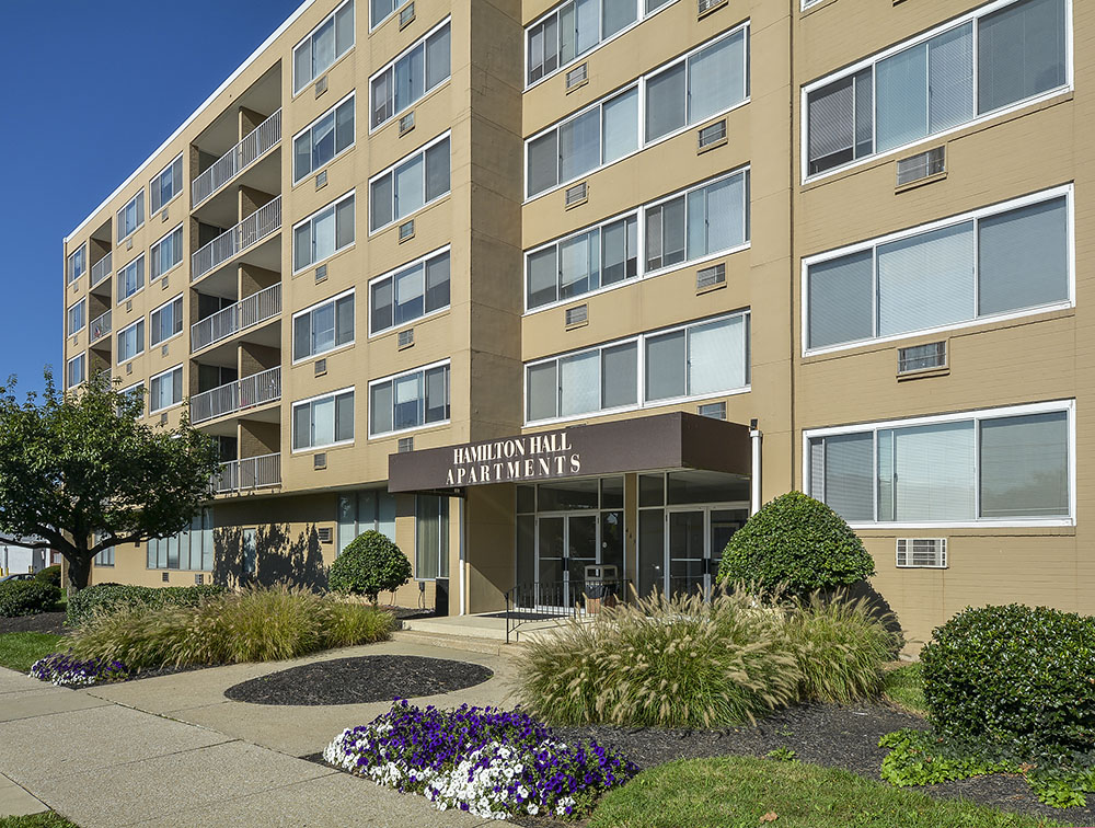 main entrance of hamilton hall