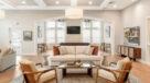 comfy seating options in the clubhouse