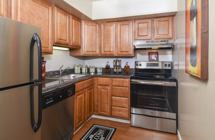 kitchen with stainless steel appliances 