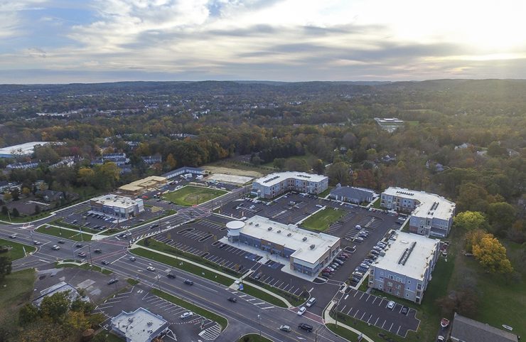 aerial view of westside apartments 