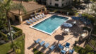 aerial view of the heated swimming pool