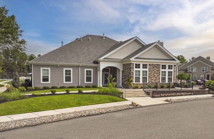 Exterior view of the clubhouse