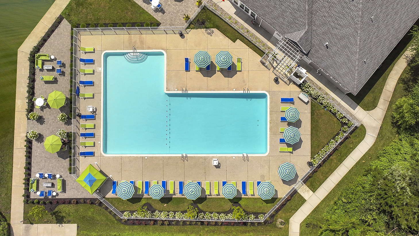 Aerial View Of The Pool