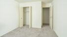 upgraded bedroom with large closet 