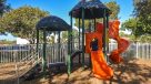 playground with two slides 