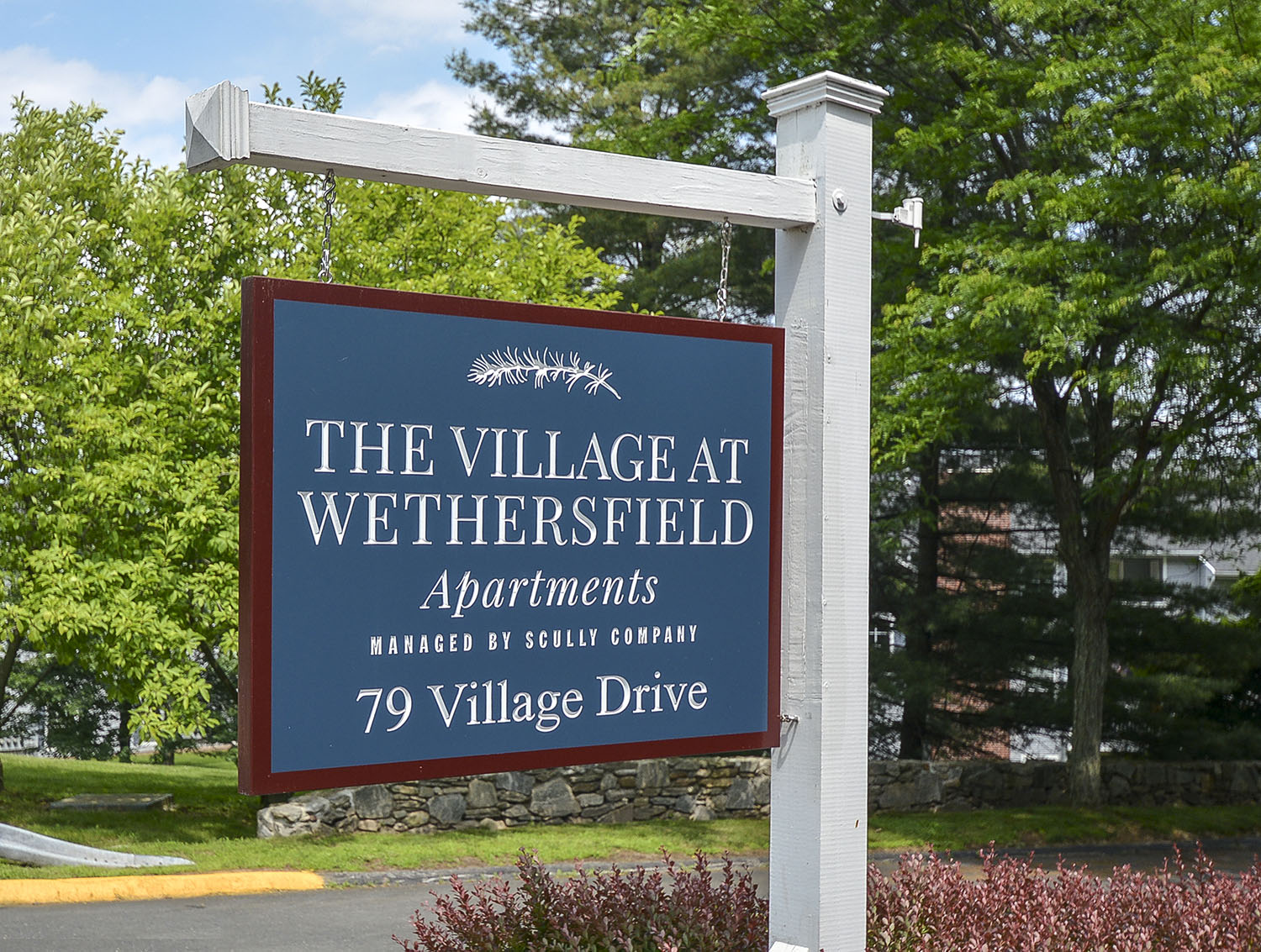 closeup of entrance signage 