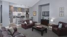 clubhouse interior with comfy seating and communal kitchen 