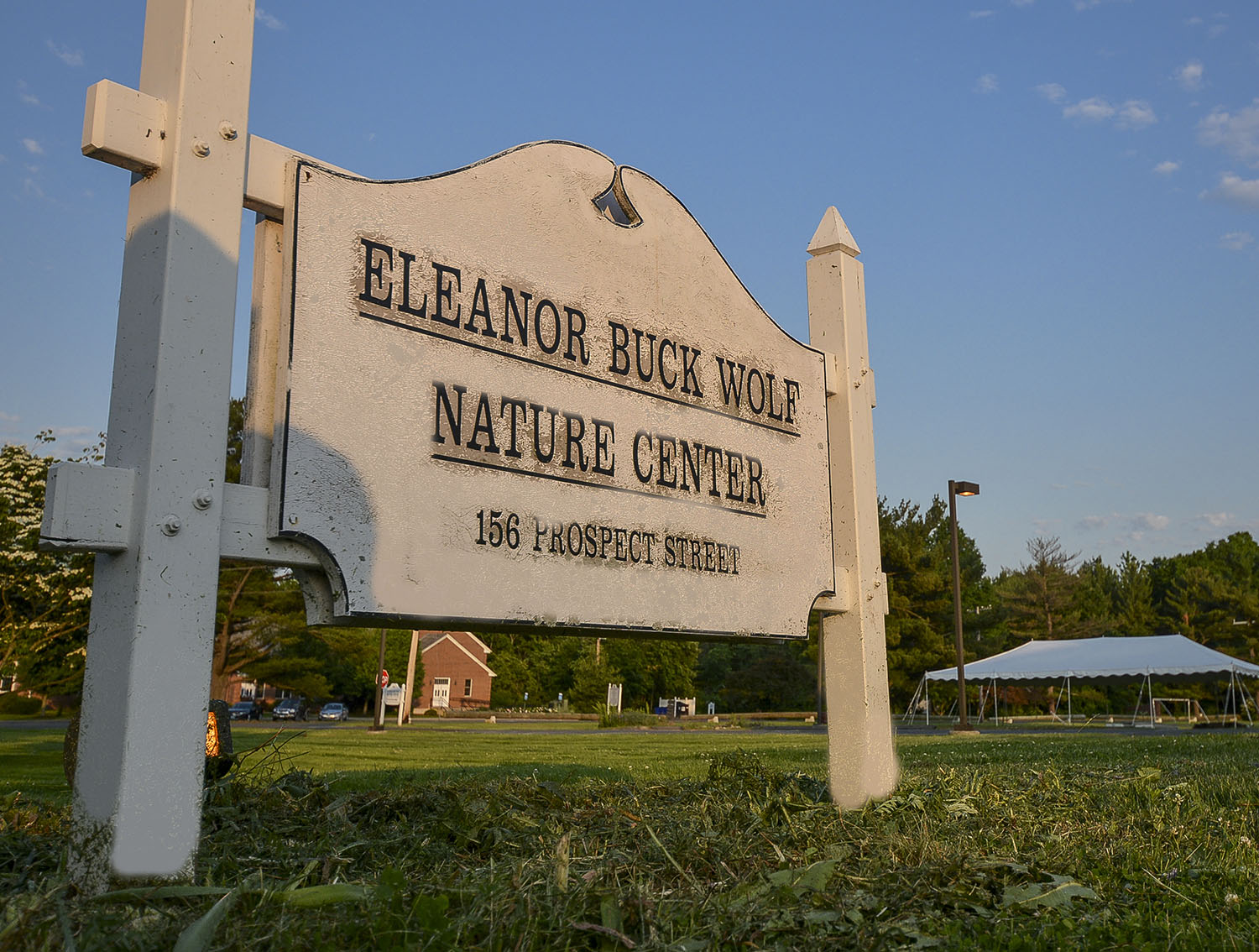 Nearby: Eleanor Buck Wolf Nature Center signage