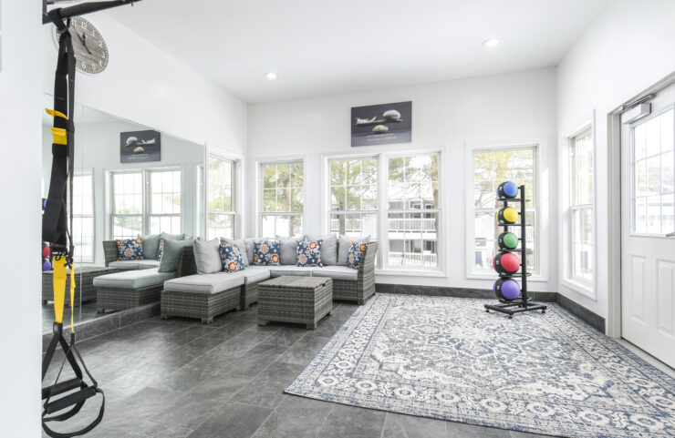 large fitness center