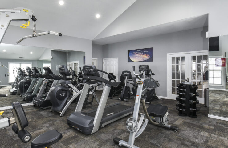 cardio equipment in the fitness center 