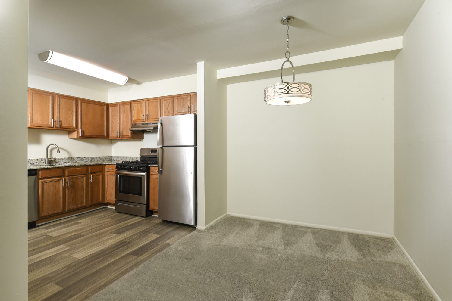 dining area open to kitchen