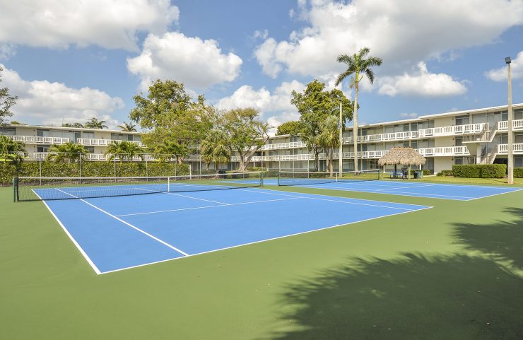 tennis courts