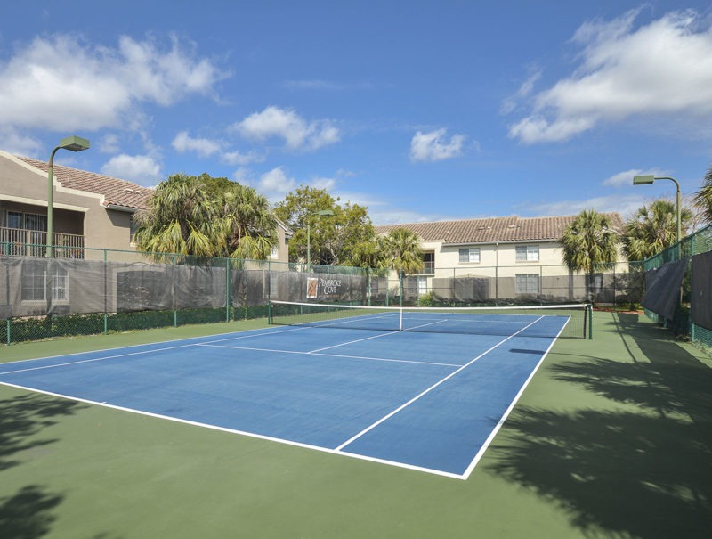 Tennis Courts with LED Lighting