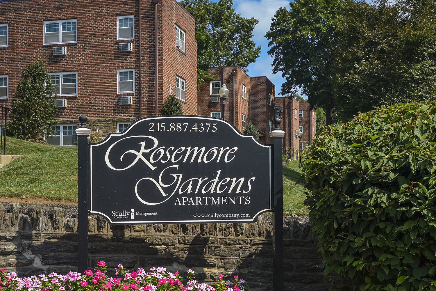apartments in glenside pa - signage - rosemore gardens
