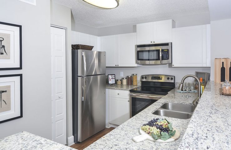 kitchen with stainless steel appliances 