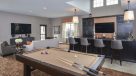 billiards table adn bar area in the clubhouse 