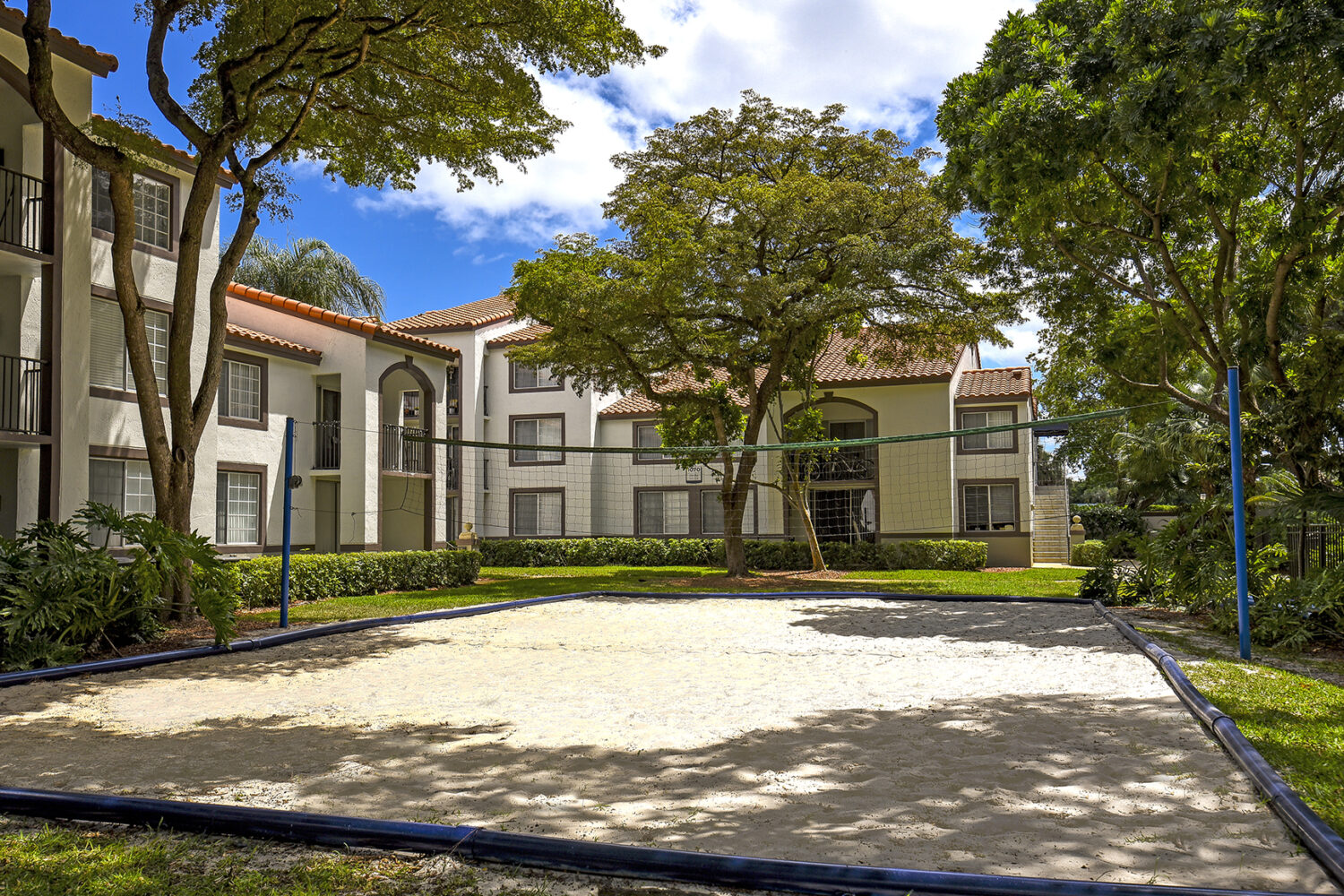 outdoor sand volleyball court 