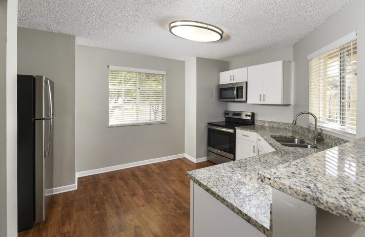 kitchen with stainless steel appliances 