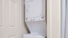 stackable washer and dryers in closet 