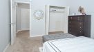 bedroom with a large closet 
