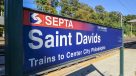 near septa station sign 
